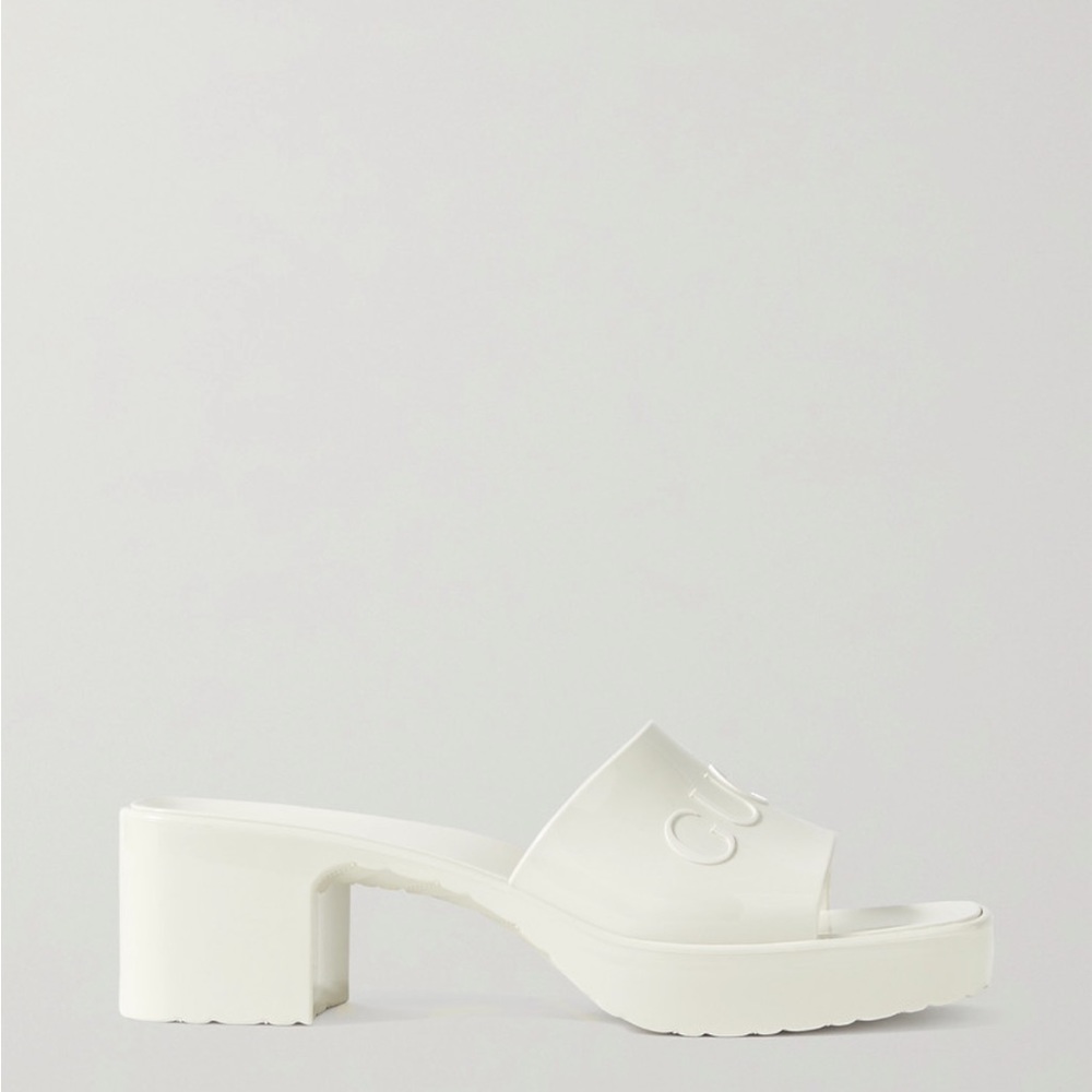 Gucci women's rubber slide sandal